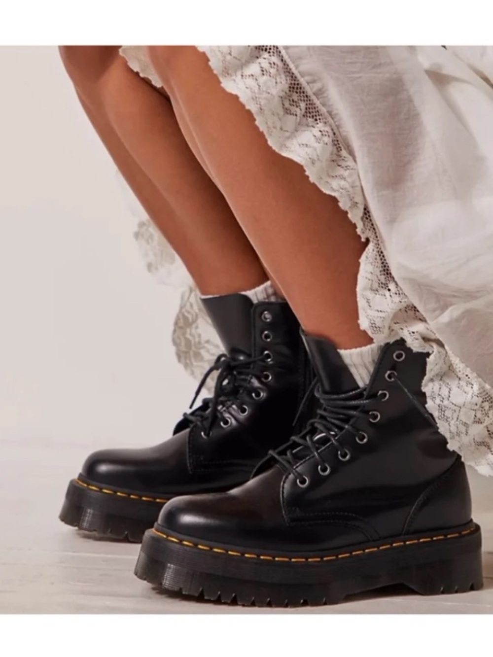 Dr. Martens Jadon Lace Up Boots black doc combat